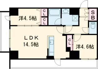 S-RESIDENCE高島平asolea【4階】の間取り