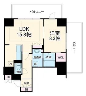 ザ・ハウス豊橋WEST 1204号室【12階】の間取り