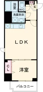 パレスシンシア江東橋【1201号室】の間取り