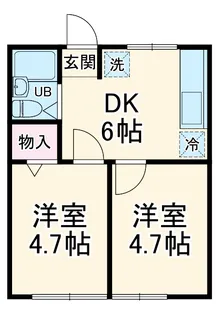 SAIKI 7【B101号室】の間取り