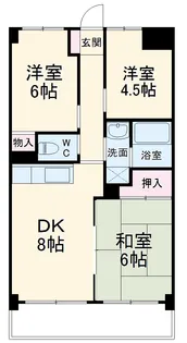 ラフィネ相武台Ⅱ【0205号室】の間取り