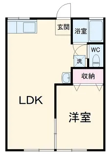 花水リバーサイド【1階】の間取り