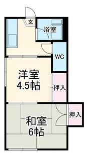 ハウス新柏【1階】の間取り