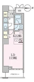 ロイヤルパークスタワー南千住【13階】の間取り