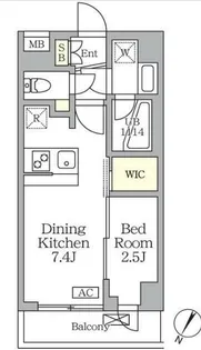 アジールコート三宿テラス【3階】の間取り
