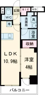 プレール・ドゥーク亀戸Ⅵ【6階】の間取り