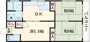 宮城荘【2階】の間取り