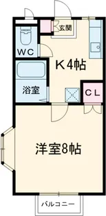 ハッピーハイツ【2階】の間取り