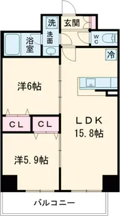 Une Lumi?re【6階】の間取り