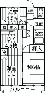 ハイツフェニックス【3階】の間取り
