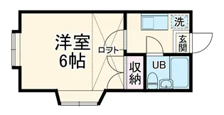 コスモ21前山【201号室】の間取り