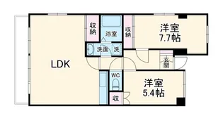 グランパレスT・S【B206号室】の間取り