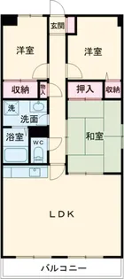 フォレストマンション【3階】の間取り