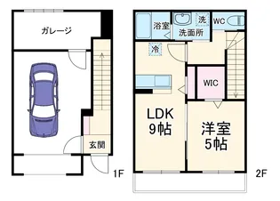 HADANOBASE A【202号室】の間取り