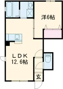 サンハイム相模原中央【101号室】の間取り
