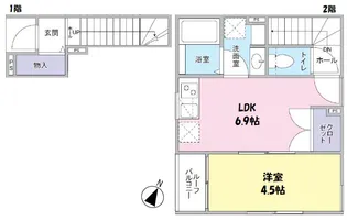 Legume ail graisse【2階】の間取り