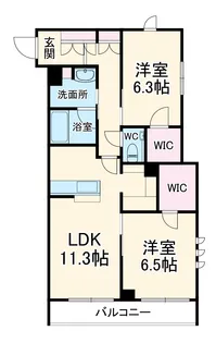 ロングウッドテラス【2階】の間取り