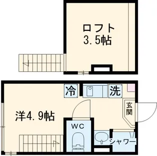 SUNNY HILLS 新小岩【2階】の間取り