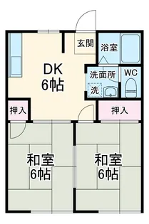 コーポ宮田D【102号室】の間取り
