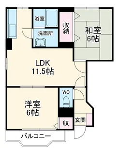 フレイジェⅠ【1階】の間取り