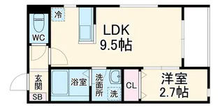 LA BLANCHE【3階】の間取り