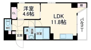 パールコートⅡ【606号室】の間取り
