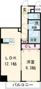 ラ・クール【6階】の間取り