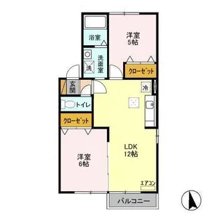 グリーンヒルズ中峠台 E【1階】の間取り