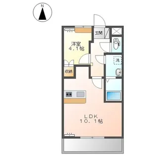 ル・コントブルー【207号室】の間取り