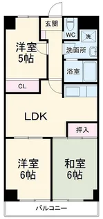 シャネレードM・K【0203号室】の間取り