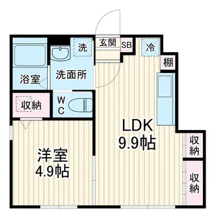 ラティオ勝田台【1階】の間取り