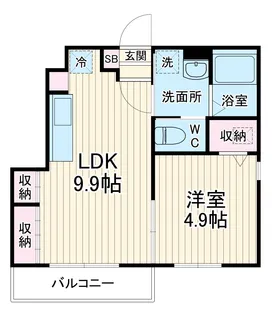 ラティオ勝田台【1階】の間取り