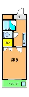 コスモハイツやさか【2階】の間取り