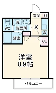 プレゾン ア トワⅥ【1階】の間取り