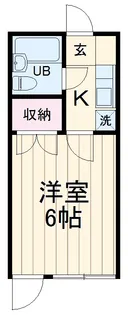 JOYフル六会【107号室】の間取り