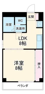 栄ビル【501号室】の間取り