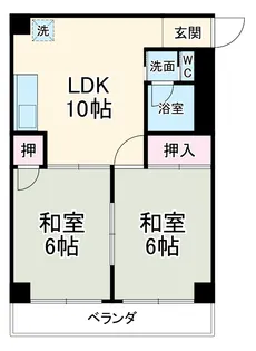 栄ビル【502号室】の間取り