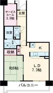 T’s garden清瀬【905号室】の間取り