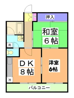 ロイヤルコーポ【6階】の間取り