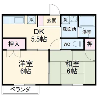 パステルハウス【2階】の間取り