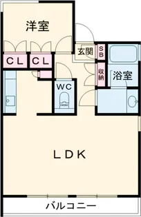 L’s Sangenjyaya【3階】の間取り