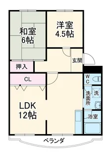 第2光陽ハイツ【3階】の間取り