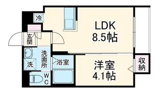 LUNA COURT(ルナコート)【1階】の間取り