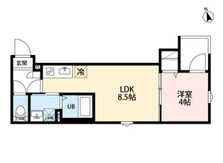 LUNA COURT(ルナコート)【2階】の間取り