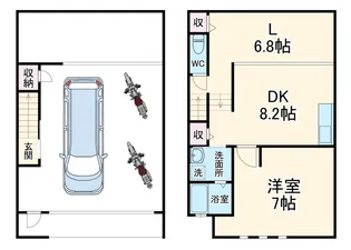 Garege Lusso【1階】の間取り