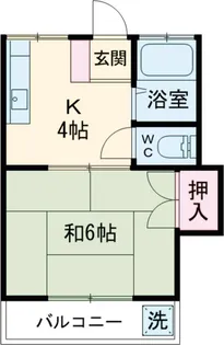 第3スミレコーポ【206号室】の間取り