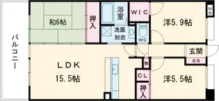 リファレンス寺塚【3階】の間取り