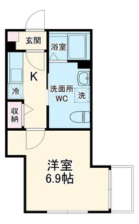 ベイルーム茅ヶ崎【2階】の間取り