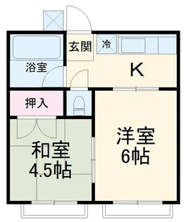 ハイツ菅野【201号室】の間取り