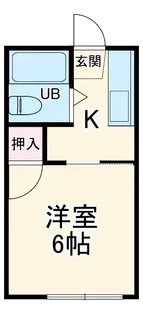 サンシティー二川南【103号室】の間取り